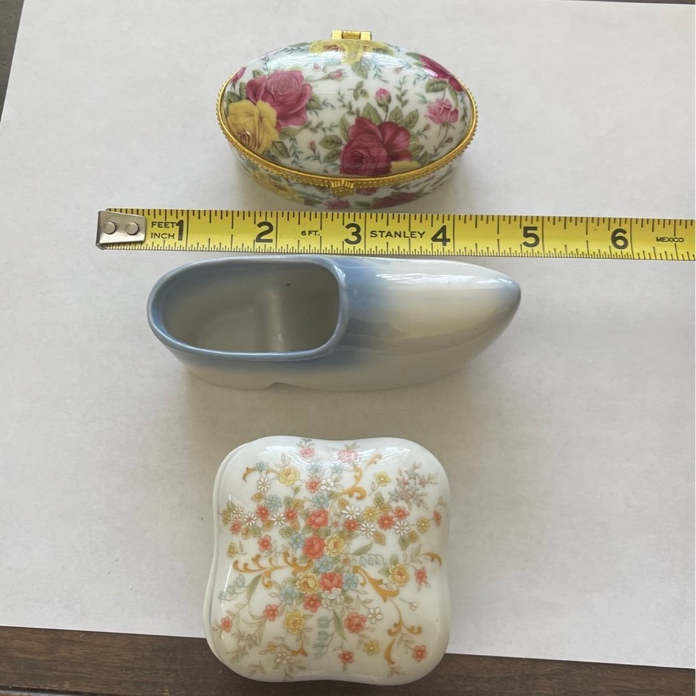 Trinket Boxes Vintage Set Of Three - Picture 9 of 9